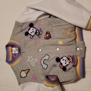 Disney Mickey and Minnie girls Varsity Jacket